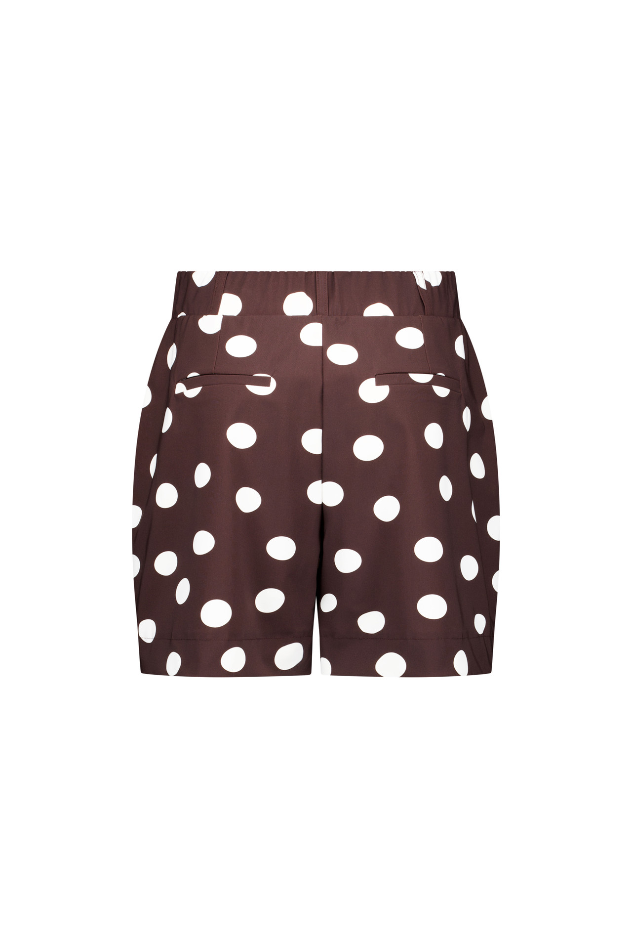 Studio Anneloes Lisanne Dot Shorts Espresso:Ecru, korte short met dot-stippenprint